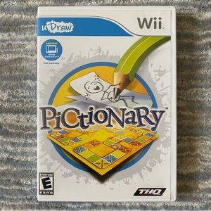 Wii UDraw Pictionary game, like new, no scratches on cd